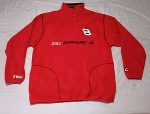 Dale Earnhardt Jr. #8 Red Fleece Chase Authentic's Mens Medium